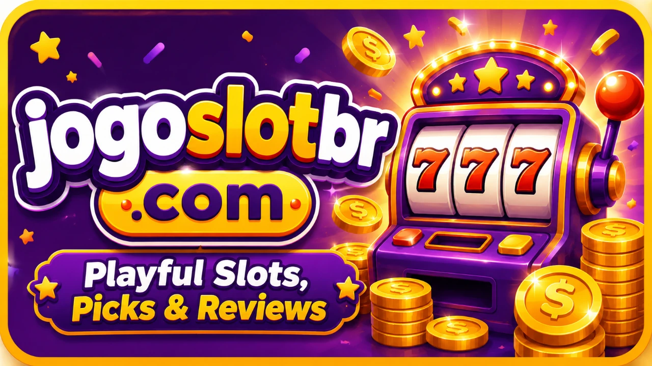 Painel roxo e dourado com fichas e destaque de jogos de cassino